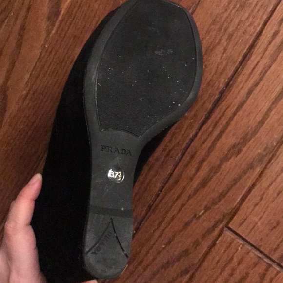 Prada 7 1/2 Heel Peep Toe Shoes - Picture 4 of 6